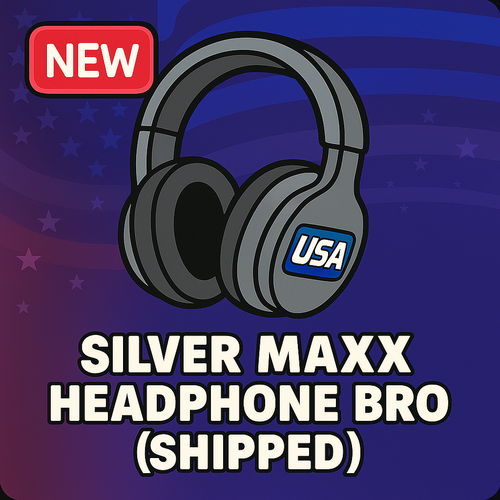 Black MAXX HEADPHINE BRO (SHIPPED PRODUCT)